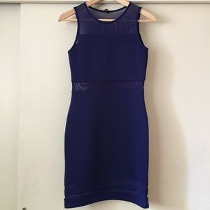 H&M blue bodycon dress